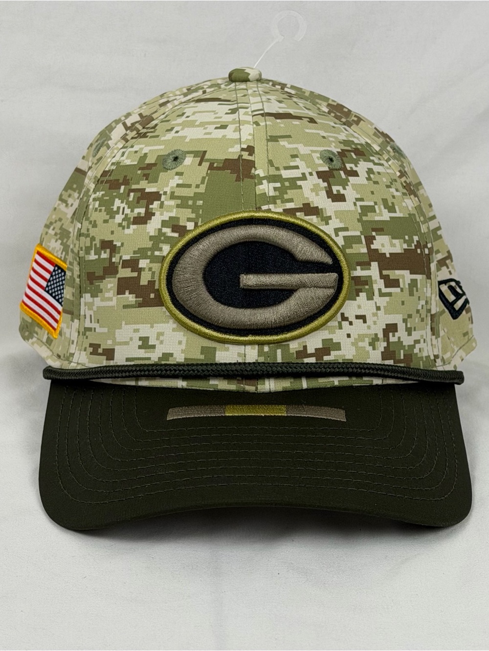 Green Bay Packers New Era 39Thirty Salute To Service 2025 Digital Camo Hat M / L